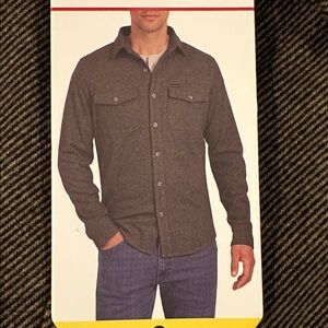 Wrangler Men's Brown Flannel Knit Shirt